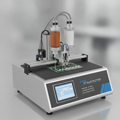 Máy vẽ keo XY với áp suất 0,6-0,8Pa, chiều cao chồng 840mm và công suất keo 2-3Kg/h để dán chính xác