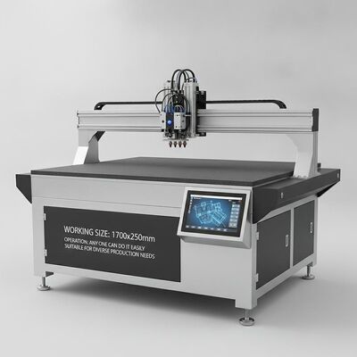 XY Glue Plotter CNC Gluer với kích thước làm việc 1700x2500mm Hỗ trợ tối đa bốn nhà điều hành và keo lạnh nóng chảy trong một hoạt động